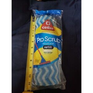 O Cedar Pro Scrub Roller Wave Sponge 10in Mop Refill  New
